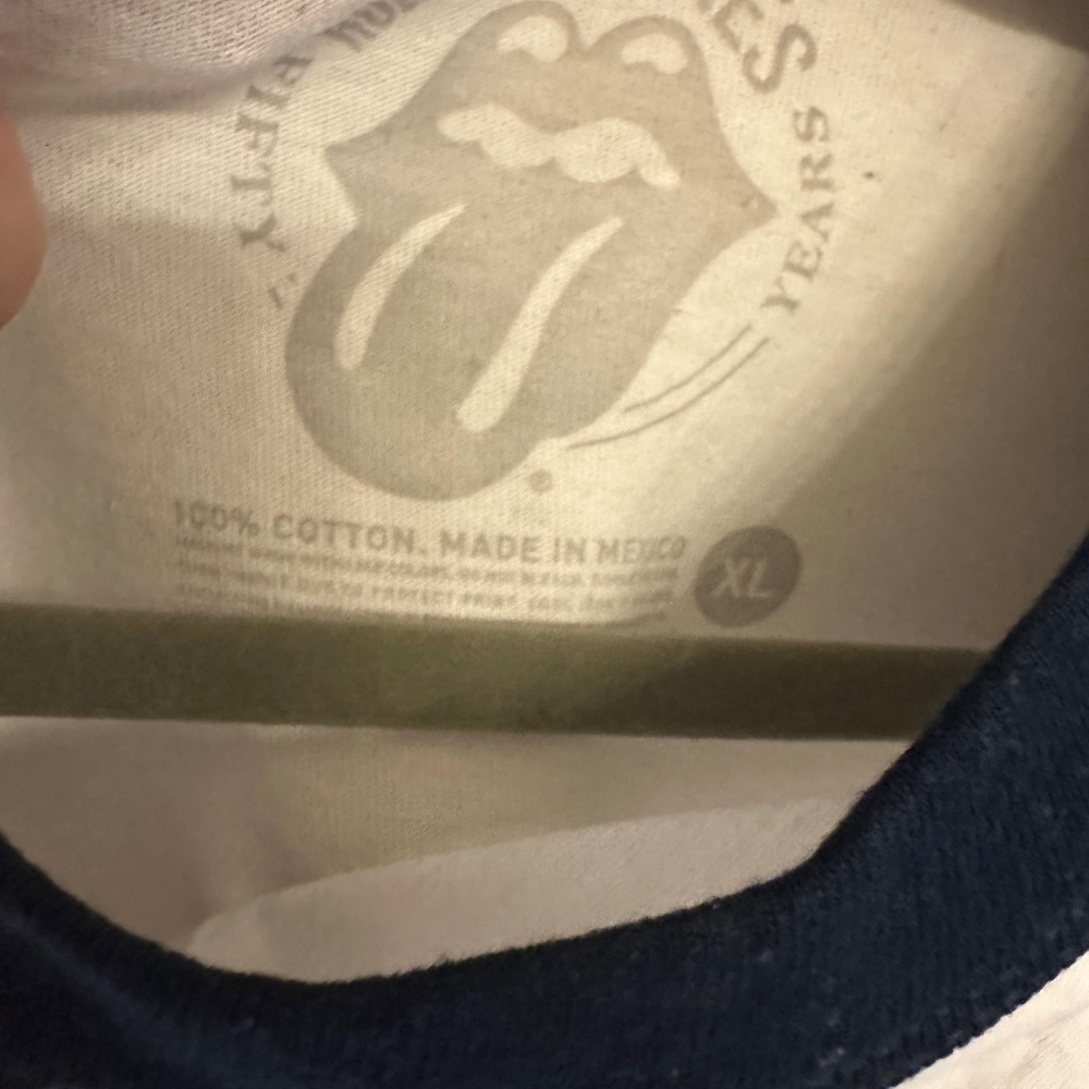 The Rolling Stones Blue and White Long Sleeve Tee - Picture 2 of 2